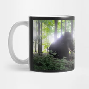 Mammut im Wald mamut mammoth ancient elephant in the woods Mug